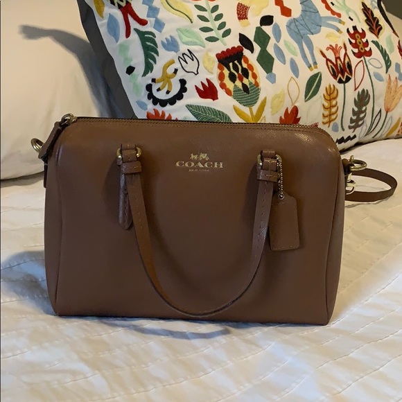 Coach Peyton Bennett Saffiano Leather Mini Satchel - Picture 2 of 8